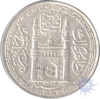 Silver One Rupee Coin of  A Lot of Charminar of Hydrerabad State.