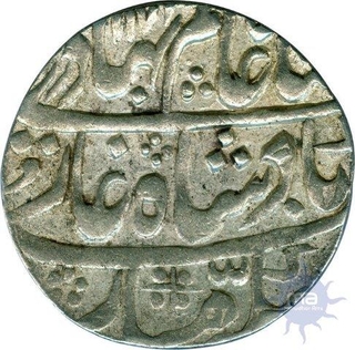 Silver One Rupee Coin of  Sawai Madhopur Mint of  Jaipur State.