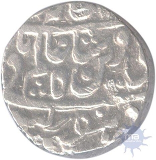 Silver One Rupee Coin of Amir Khan of  Sironj Mint of Tonk State.