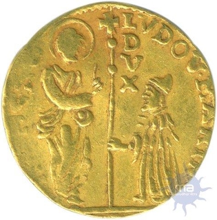 Gold Zechino  Coin of Paulo Rainer of Venice.