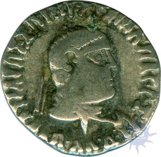 Silver Drachma of Apollodotus II of Indo Greeks.