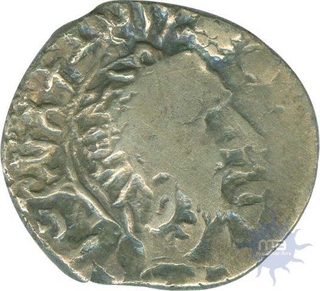 Silver Drachma of Gautamiputra Satakarni Satavahana Dynasty.