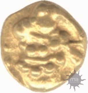 Gold Gajpati Fanam of Western Gangas.