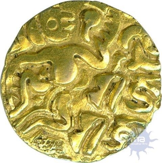 Gold Kahavanu of Rajaraja I of Chola Dynasty.