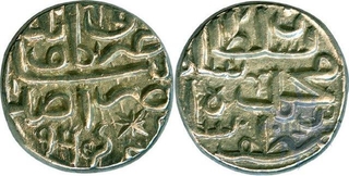 Silver Tanka of Muhammad bin Muzaffar of Malwa Sultanate.