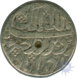 Silver Rupee of Jahangir of Ahmadabad Mint.