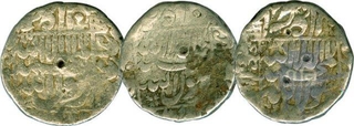 Silver Rupee Coins of Shah  Jahan of Surat Mint.