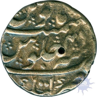 Silver Rupee of Aurangzeb of Katak Mint.