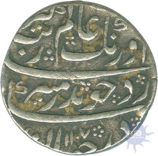 Silver Rupee of Aurangzeb of  Khambayat Mint.