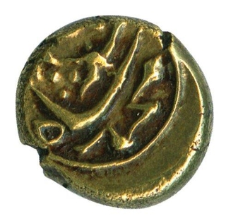 Gold Half Pagoda of Muhammad Shah of Guty Mint.