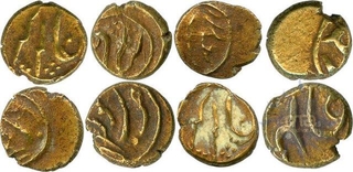 Gold Fanam Coins of Kolar.