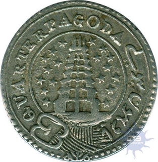 Silver Quarter Pagoda of Madras Presidency.