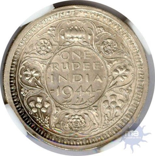 One Rupee of King George VI of 1944.