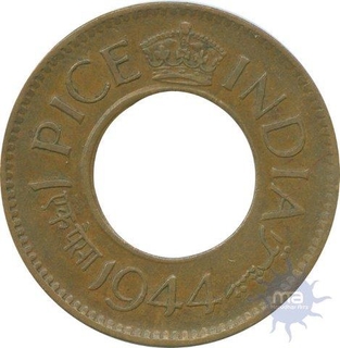 Copper One Pice of  King George VI of 1944.