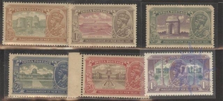  Inauguration of New Delhi Complet set of six stamps of 1931.