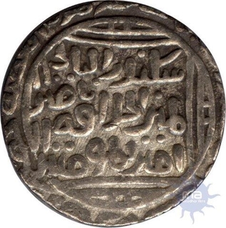 Silver Tanka of Hazrat Mint of Ala Al Din Muhammad Shah of Delhi Sultanate.