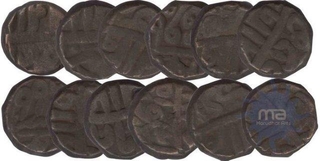 Copper Dam  Coins of Delhi Mint of Akbar.