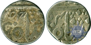 Silver Rupee (2) of Nasir ad Daula of Hyderabad.