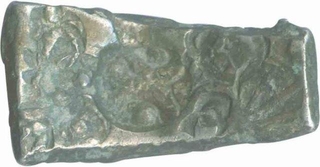 Punch Marked Silver Five Shana Coin of Shakya Janapada.