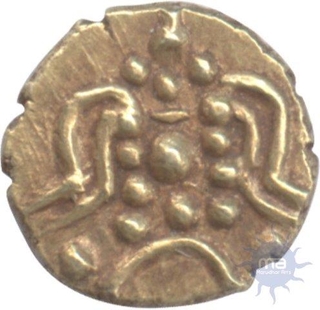 Gold Fanam Coin of Hoysalas.