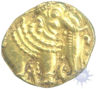 Gold Gajpati Pagoda Coin of Western Ganga Dynasty.