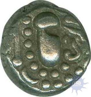 Silver Dramma Coin of Gadhaiya Derivative Coinage of Paramaras of Malwa.