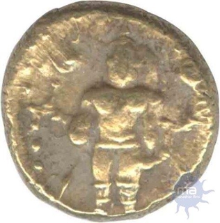 Gold Pagoda Coin of Venkatapati II of Vijayanagara Empire.