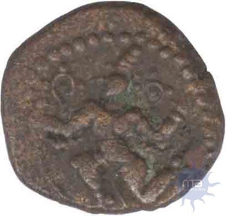 Copper Coin of Samarakolakalam of Bana of Madurai.