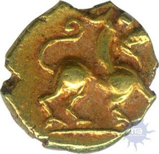 Gold Fanam Coin of Harathi Chiefs of  Nayakas of Chitradurga.