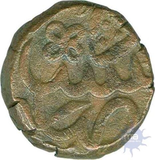 Copper Dam Coin of Akbar of Akbarpur.