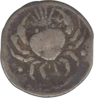 Silver Zodiac Rupee Coin of Mughal of Ahmadabad Mint of Jahangir.