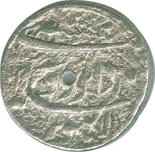 Silver Rupee Coin of Jahangir of Lahore Mint.