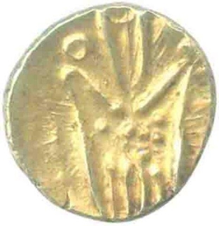 Gold Fanam Coin of Jinji Maratha (humpi) of Maratha Kingdom.