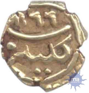 Gold Fanam Coin of  Tipu Sultan of Farrukhi Mint of Mysore Kingdom.