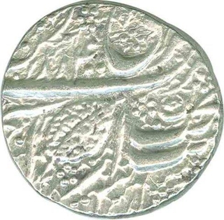 Silver Rupee Coin of Amritsar of Sikh Empire.