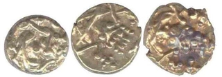 Gold Fanam(3) Coin of Narsimha.