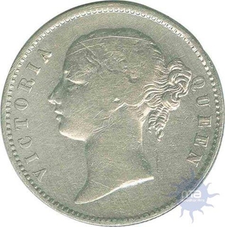 Silver Rupee Coin of Victoria Queen of Calcutta Mint of 1840.