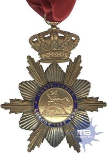 Omnia Labor Medal of London of 1893-1894.