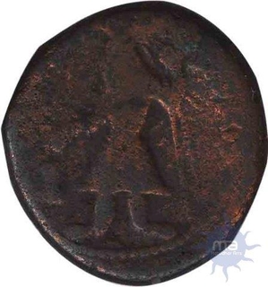 Copper Tetradrachma Coin of Kanishka I of Kushan Dynasty.