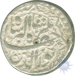 Silver Rupee Coin of Jahangir of Lahore Mint.