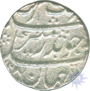 Silver Rupee Coin of Aurangzeb of Lakhnau Mint.