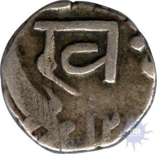 Silver Quarter Rupee Coin of Khande Rao of Baroda State.