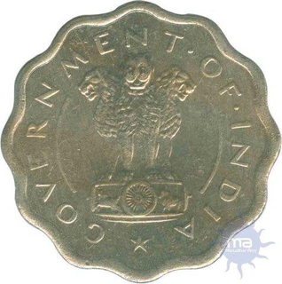 One Anna Coin of Bombay Mint of 1950.