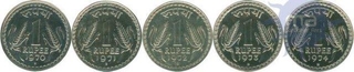 One Rupee Proof Coins of  Bombay Mint.