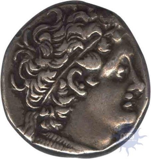 Silver Dracham Coin of Ptolemy XII Meos Dionysos.