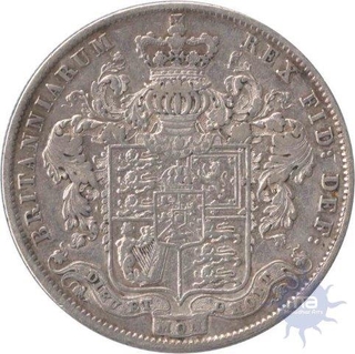 Silver Halfcrown Coin of George IV of 1825.