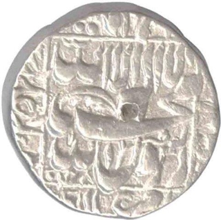 Silver Rupee of Shah Jahan of Qandahar Mint.