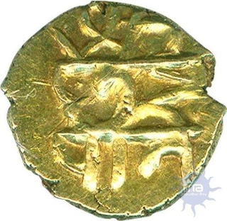 Gold Fanam of Shree Chhatrapati of Tanjor Maratha.