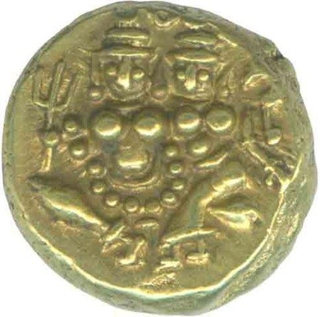 Gold pagoda Coin of Krishna Raja Wodeyar of Mysore.