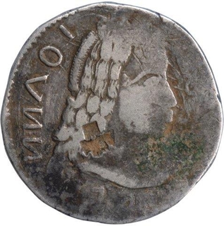 Silver half Pardao of John of Portuguese India